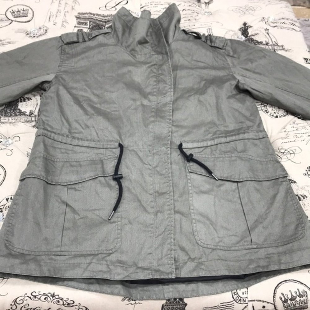 Halogen Drawstring Waist Washed Parka - Picture 5 of 8